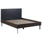 Blue River Cross Queen Platform Bed in Dark Gray, , large