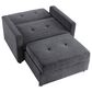 Steve Silver Convertible Sleeper Chair in Gray, , large