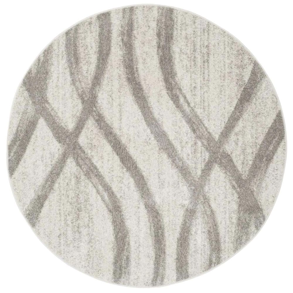 Safavieh Adirondack ADR125C 8&#39; Round Cream and Gray Area Rug, , large