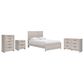 Ashley Broachmyn 4 Piece Full Bedroom Set in Light Gray, , large