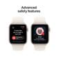 Apple Watch SE 3 (GPS+Cellular) 40mm Aluminum Case with Starlight Sport Band - M/L - Starlight - (2025), , large