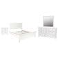 New Heritage Design Tamarack 4 Piece Queen Bedroom Set in White, , large