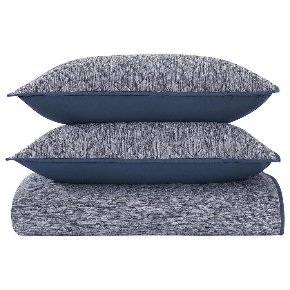 BCP Home Harper Navy 3PC King Comforter Set, , large