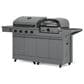 Tytus Anaheim and Emberwood 3-Piece Modular Duo with Gas Tabletop Pizza Oven in Gunmetal Gray, , large