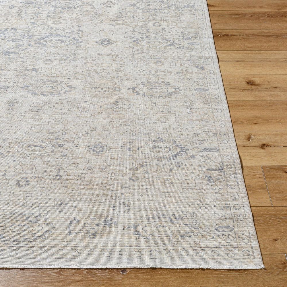 Surya Once Upon a Time Light Gray, Ivory, Tan, Gray and Light Brown 7'10" x 9'10" Area Rug, , large