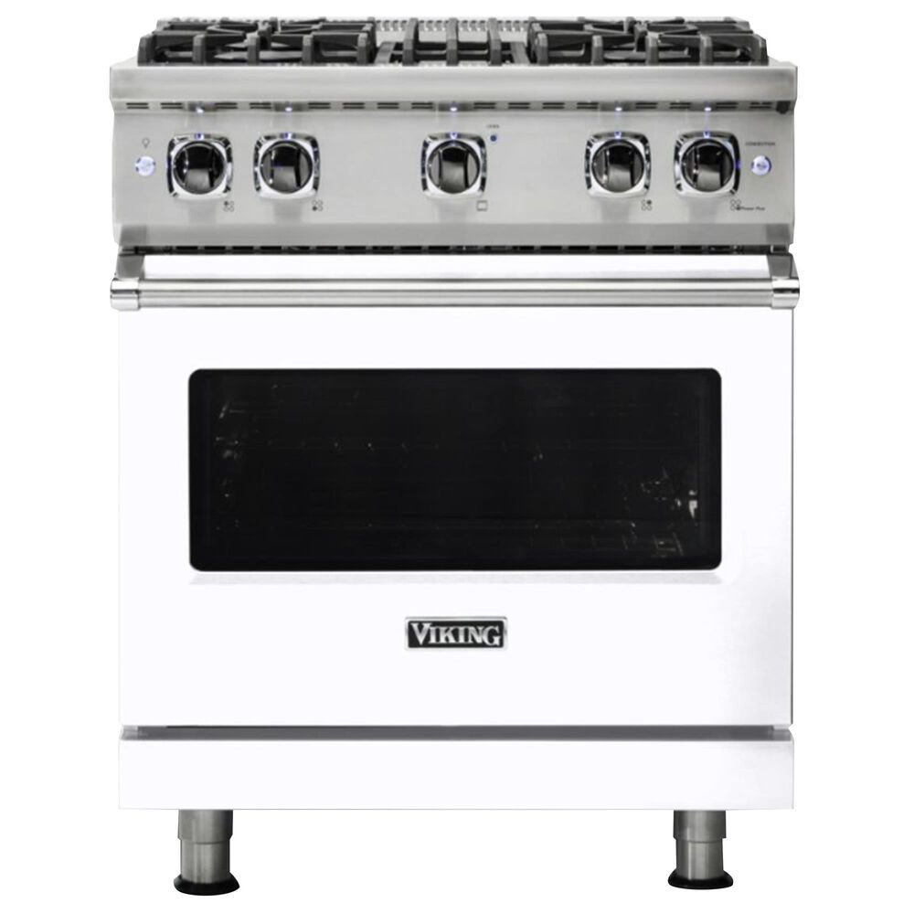 Viking Range 30" Propane Gas Sealed Burner Gas Range in White, , large
