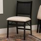 Linon Home Decor Bauer Cane Folding Side Chair in Black, , large