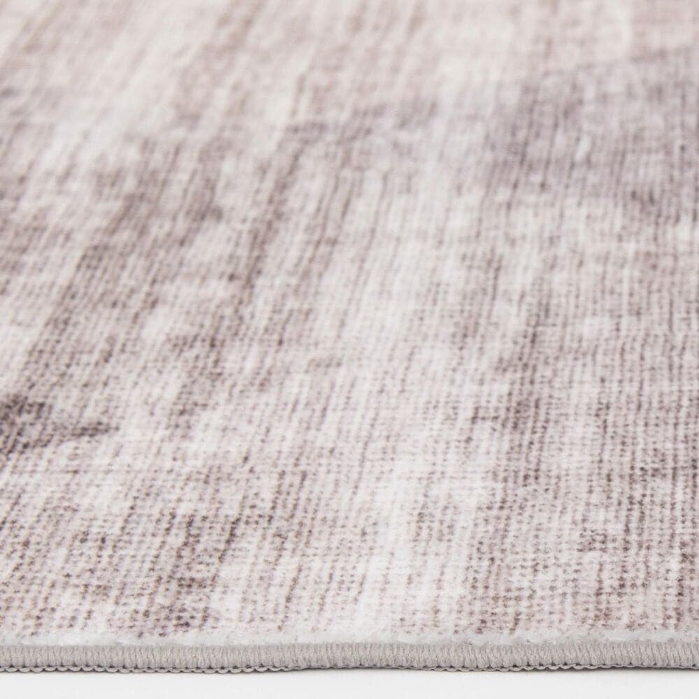 Central Oriental Rugease Velveteen Nella Gray and Ivory 2&#39;3&quot; x 6&#39; Runner, , large