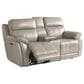 Bassett Levitate Power Reclining Console Loveseat in Nickel, , large