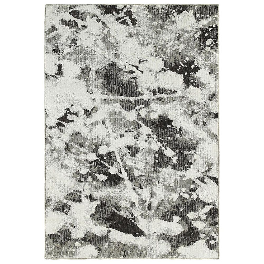 Oriental Weavers Evolution 8035B 7"10" x 10"10" Charcoal Area Rug, , large