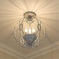 Golden Lighting Antoinette Semi-Flush in Oyster, , large
