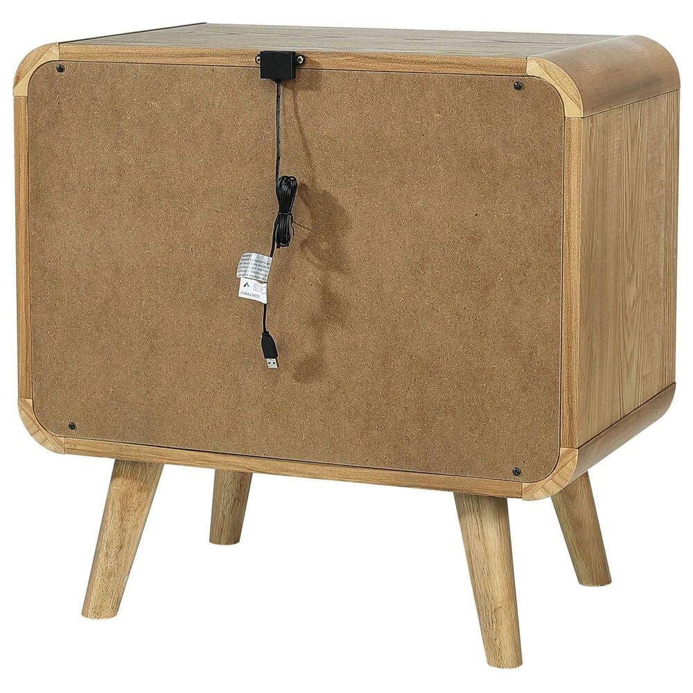 Pacific Landing Robyn 2 Drawer Nightstand in Light Ash, , large