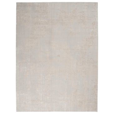 Nourison Silky Textures SLY01 7"10" x 10"6" Ivory and Grey Area Rug, , large