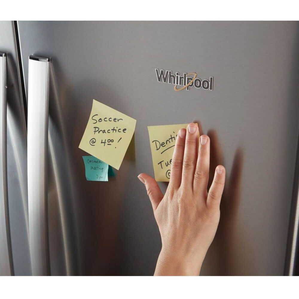 Whirlpool 25 Cu. Ft. 36&quot; Wide French Door Refrigerator in Stainless Steel, , large