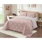 Duke Imports 3-Piece Jacquard Full/Queen Quilt Set in Blush Mandala, , large