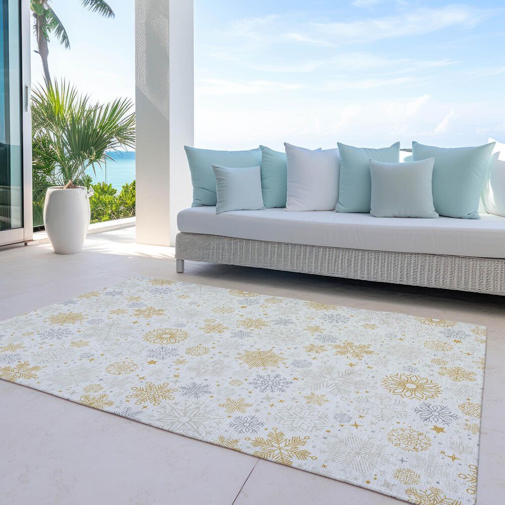 Dalyn Rug Company Wonderland WN31 5&#39; x 7&#39;6&quot; Ivory Indoor/Outdoor Area Rug, , large