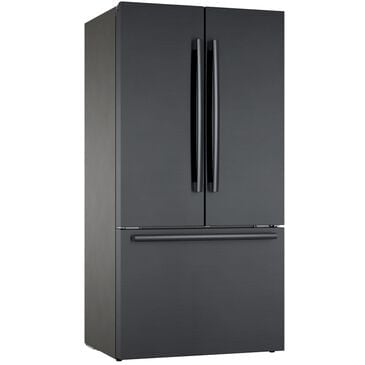 Bosch 36" French Door Bottom Freezer in Black Stainless Steel, , large