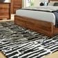 Ashley Bramshaw 8" x 10" Black and Ivory Area Rug, , large