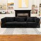 Jaxx Unsofa Stationary Sofa in Black, , large