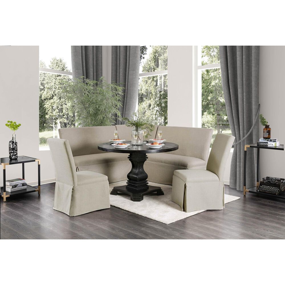 Furniture of America Mcleod Dining Table in Antique Black - Table Only, , large