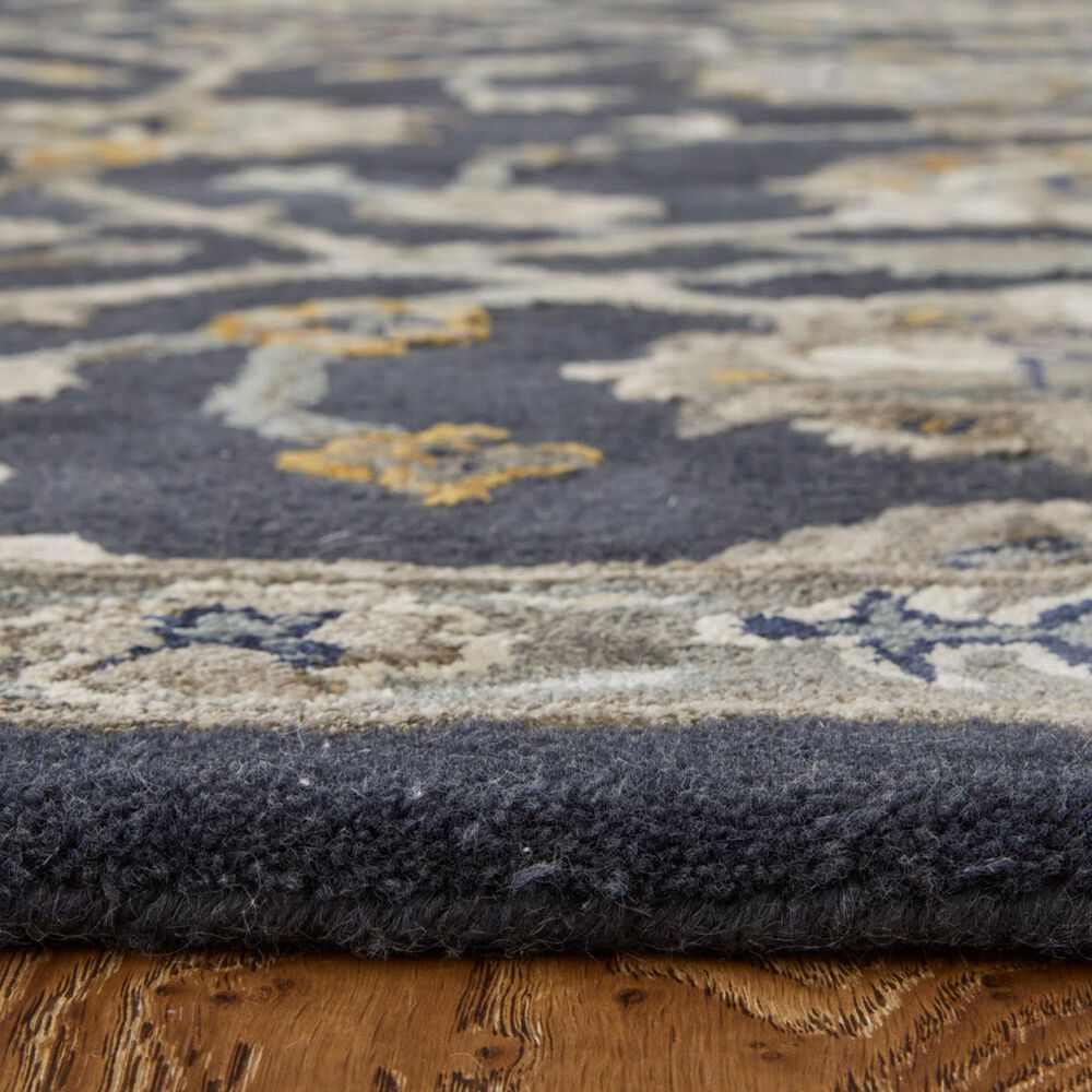 Feizy Prescott 5&#39; x 8&#39; Navy and Gray Area Rug, , large