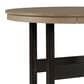 Ashley Fairen Trail Round Bar Table in Black and Driftwood, , large
