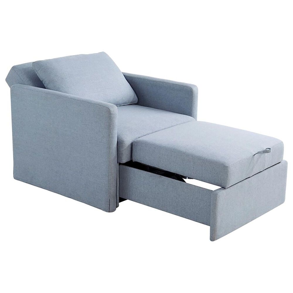 Lifestyle Solutions Blair Convertible Chair in Blue, , large