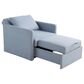 Lifestyle Solutions Blair Convertible Chair in Blue, , large