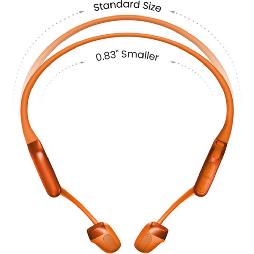 Shokz OpenRun Pro 2 Mini Wireless Open-Ear Bone Conduction Sports Headphones in Orange, , large