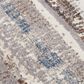 RIZZY Ventura Blue, Brown, Gray, Beige and Ivory 12" x 15" Area Rug, , large