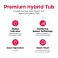 Frigidaire 24" Built-In Pocket Handle Dishwasher with Hybrid Tub in Stainless Steel, , large