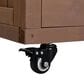 Hearth and Haven Outdoor Kitchen Island Cart with Extendable Stainless Steel Top and Adjustable Shelf in Brown, , large