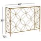 Maple and Jade 32" Console Table with Glass Top in Gold, , large