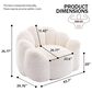 Hearth and Haven Lotus Bean Bag Chair with Pull Ring in White, , large