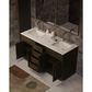 Lexora Home Abbey 60" Double Bathroom Vanity in Brown Oak with 2 cm White Carrara Marble Top and Rectangular Sinks, , large