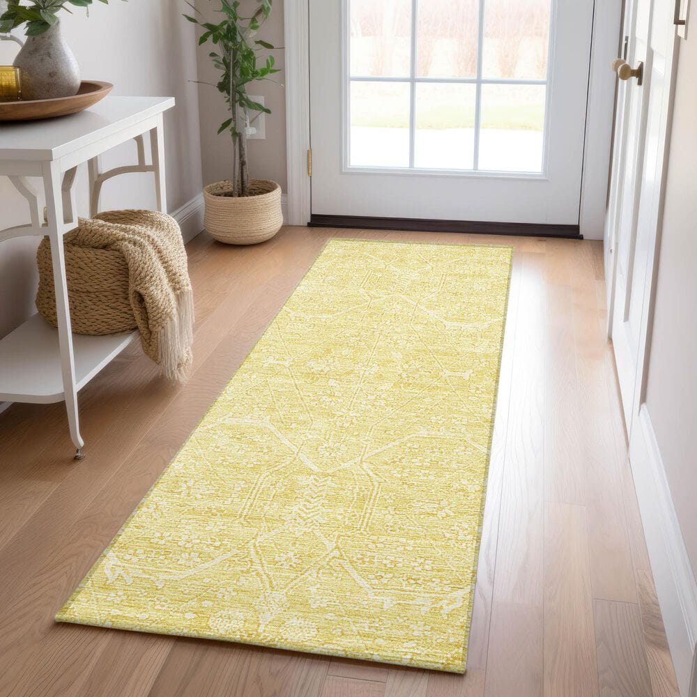 Dalyn Rug Company Solace SL12 2&#39;3&quot; x 7&#39;6&quot; Yellow Runner, , large