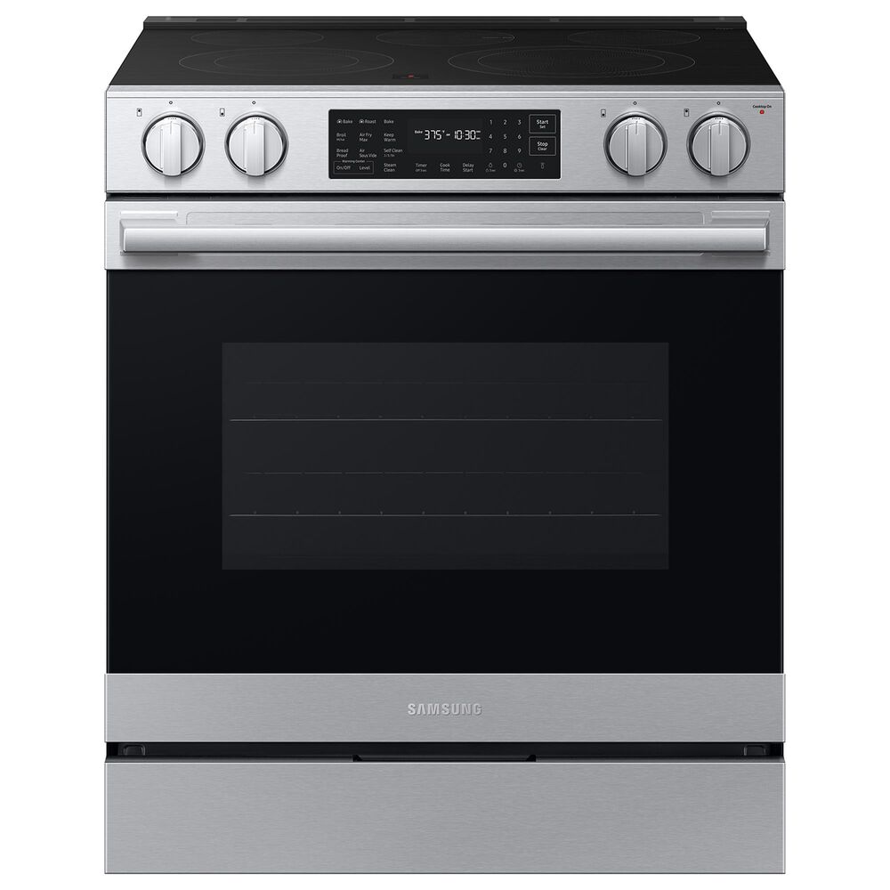 Samsung Bespoke 6.3 Cu. Ft. Smart Slide-In Electric Range with True Convection in Stainless Steel, , large