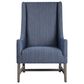 Uttermost Galiot Accent Chair in Blue and White, , large
