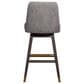 Blue River Amalie Swivel Barstool with Mocha Cushion in Grey Oak, , large