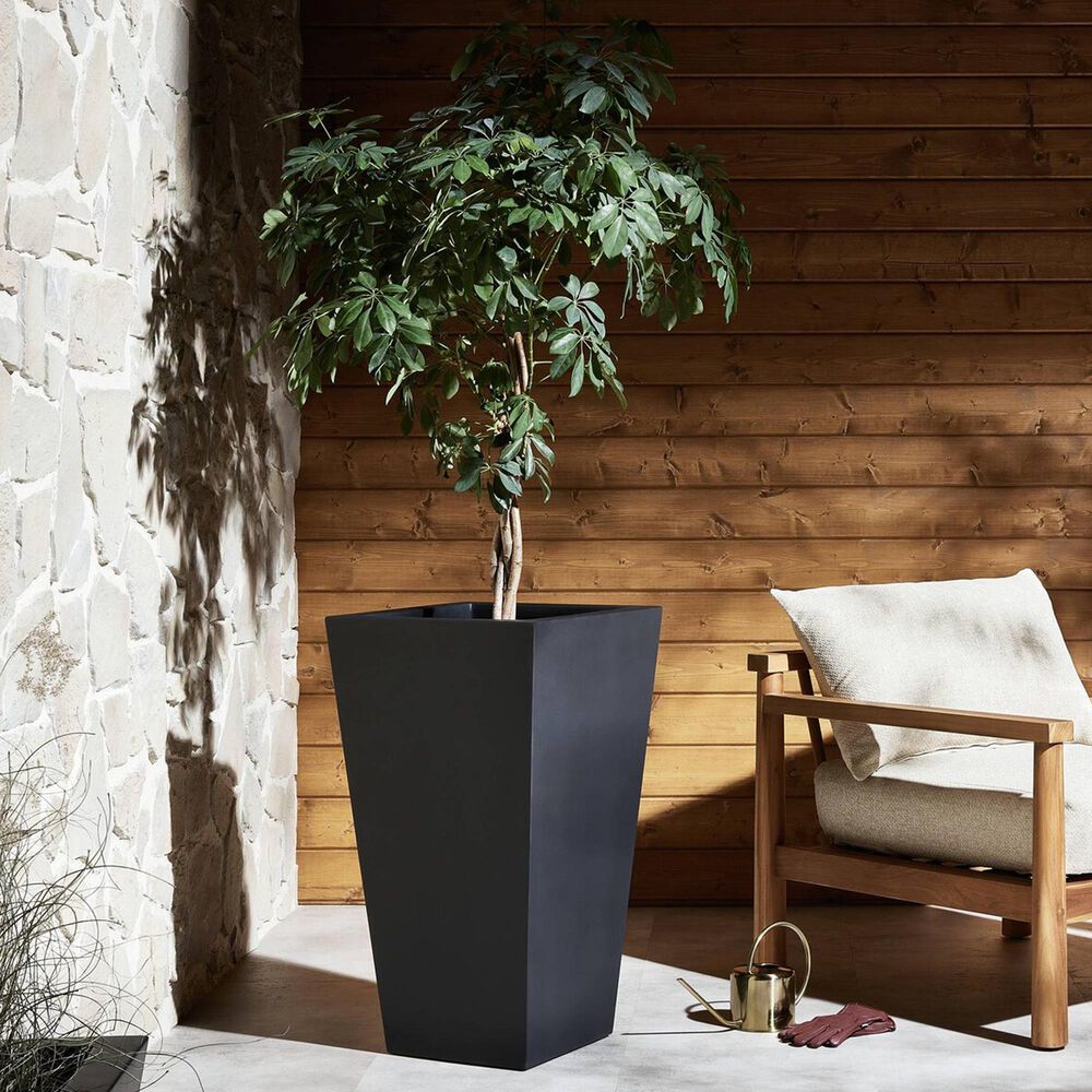 Four Hands Koto Outdoor Tall Planter in Black, , large
