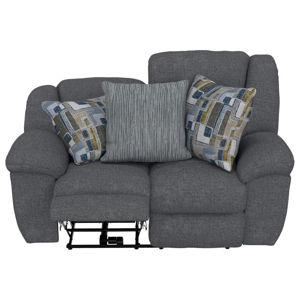 Catnapper Trifecta Power Reclining Rocking Loveseat in Smoke, , large