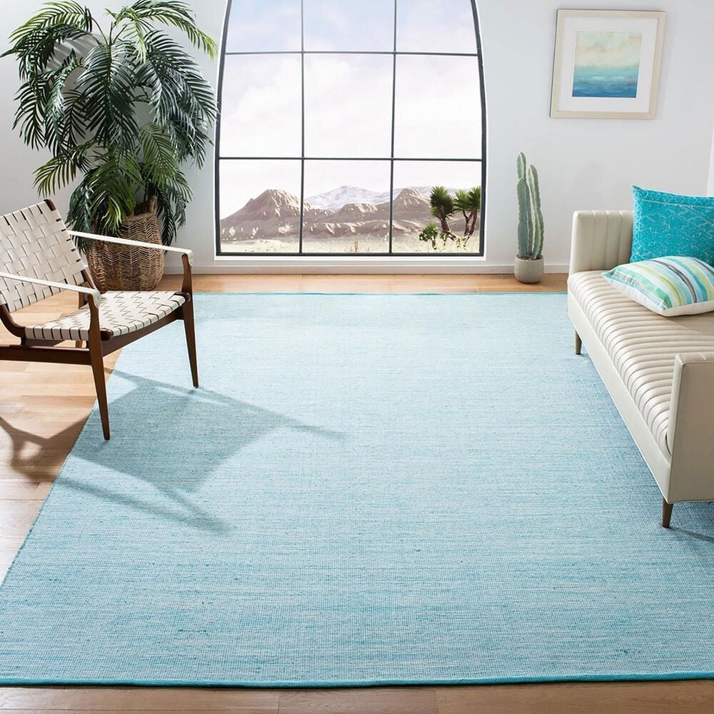 Safavieh Montauk 9&#39; x 12&#39; Aqua and Blue Area Rug, , large