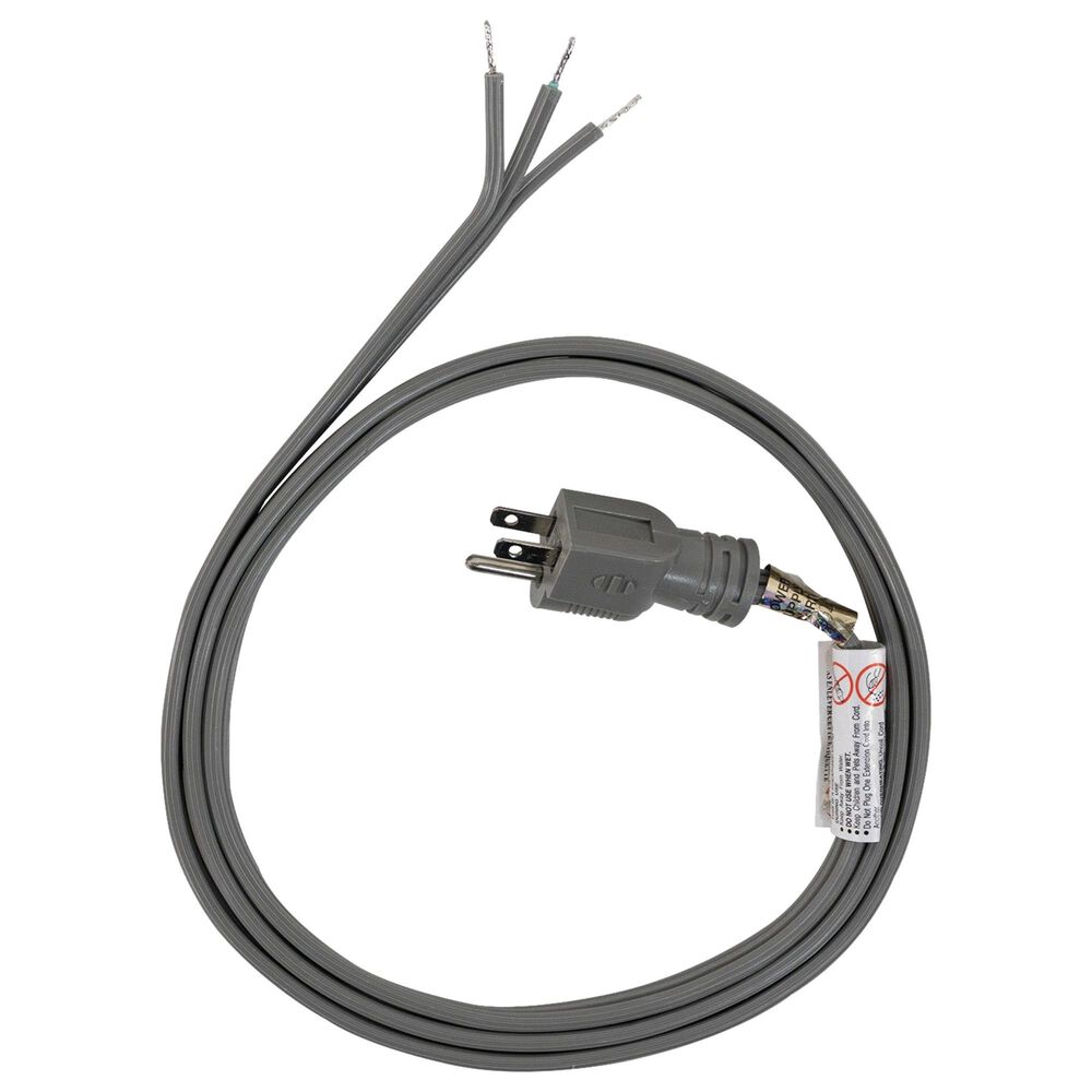 Petra Industries Inc 15-Amp Grounded Straight Plug Head Power Supply Cord, 6ft;, , large