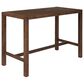HOMLUX 5-Piece Patio Bar Set with 52" Rectangular Mocha Table in Beige, , large