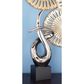 Maple and Jade 22" Abstract Sculpture in Silver and Black, , large