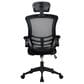 Rta Products Llc Modern High-Back Mesh Executive Office Chair with Headrest and Flip-Up Arms in Black, , large