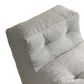 HOMLUX 2-in-1 Bean Bag Chair with Ottoman in Dark Gray, , large