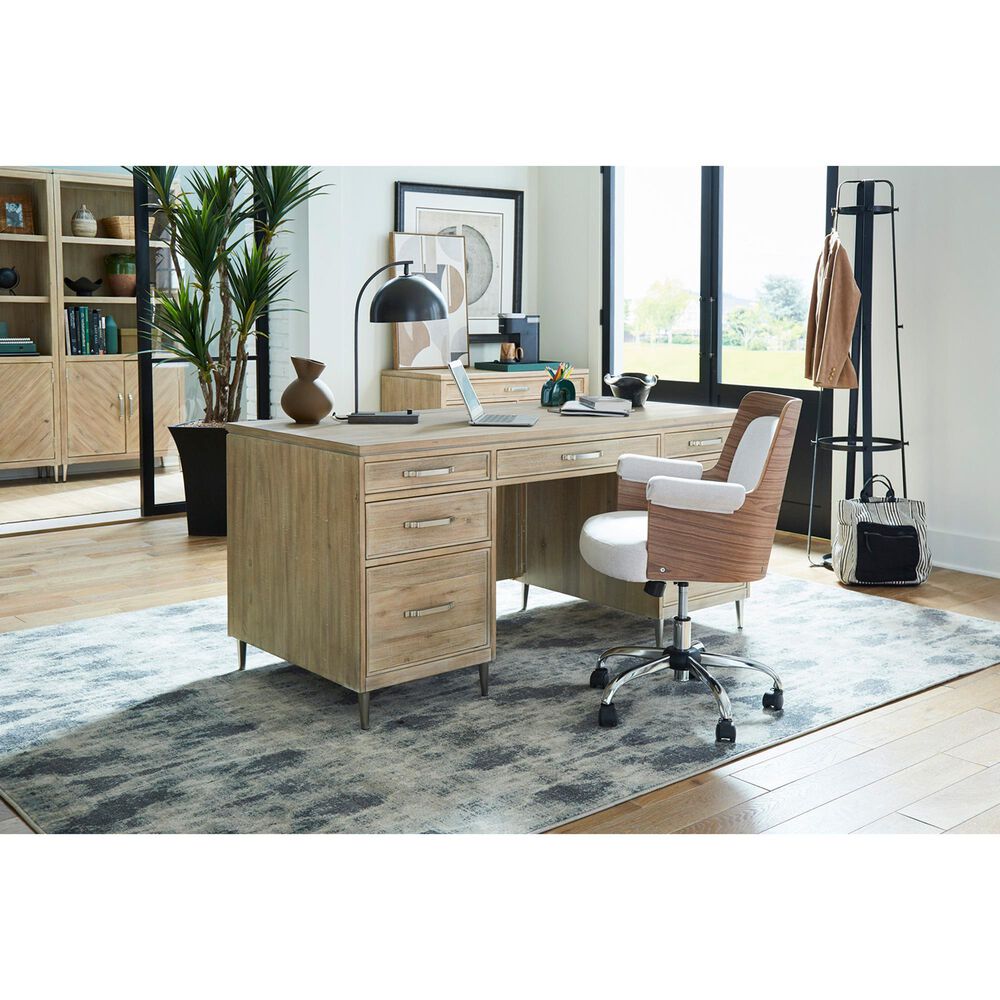 Riva Ridge Maddox 66&quot; Executive Desk in Biscotti, , large