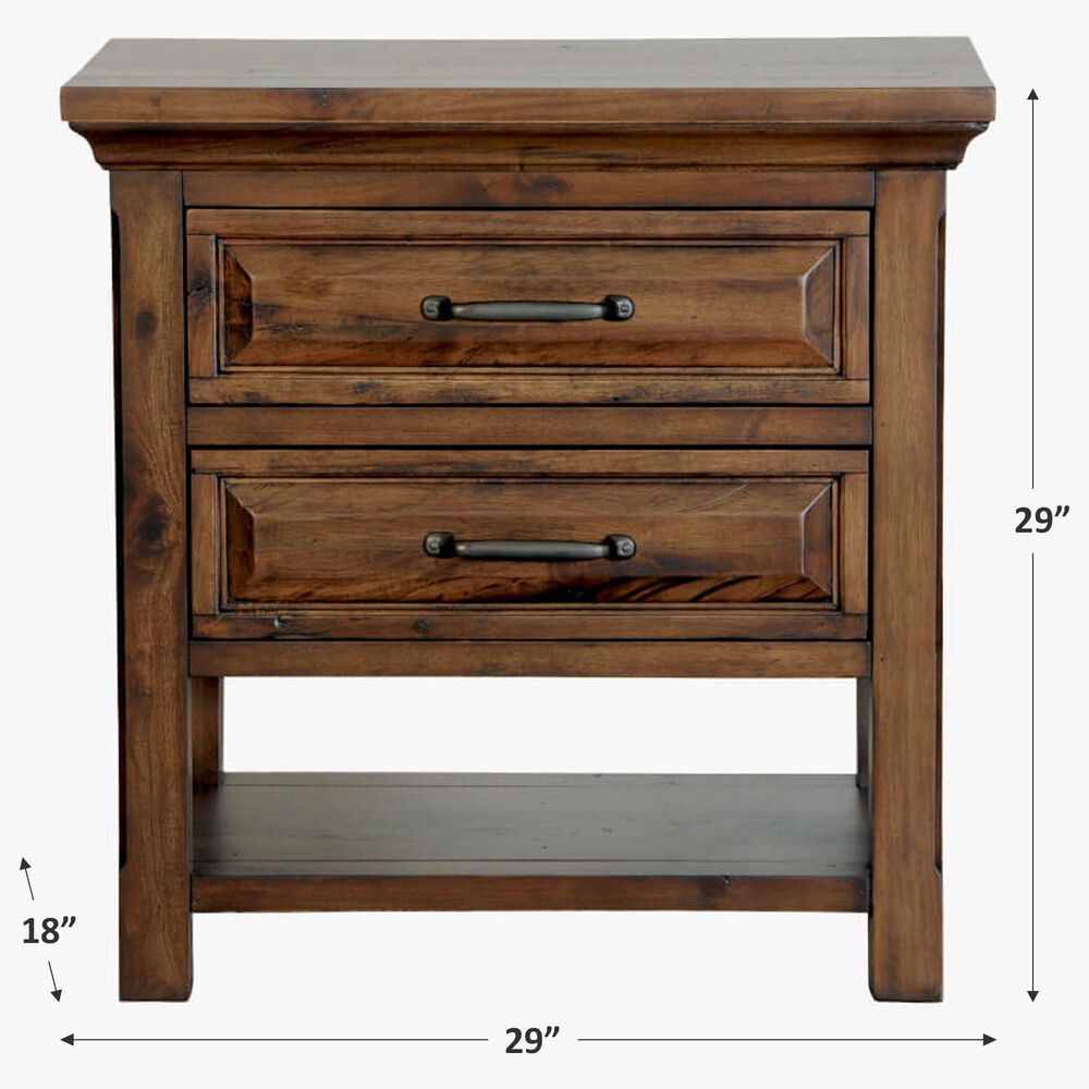 Napa Furniture Design Hill Crest Nightstand in Dark Chestnut, , large