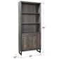 Riva Ridge Harper Point Door Bookcase in Fossil, , large